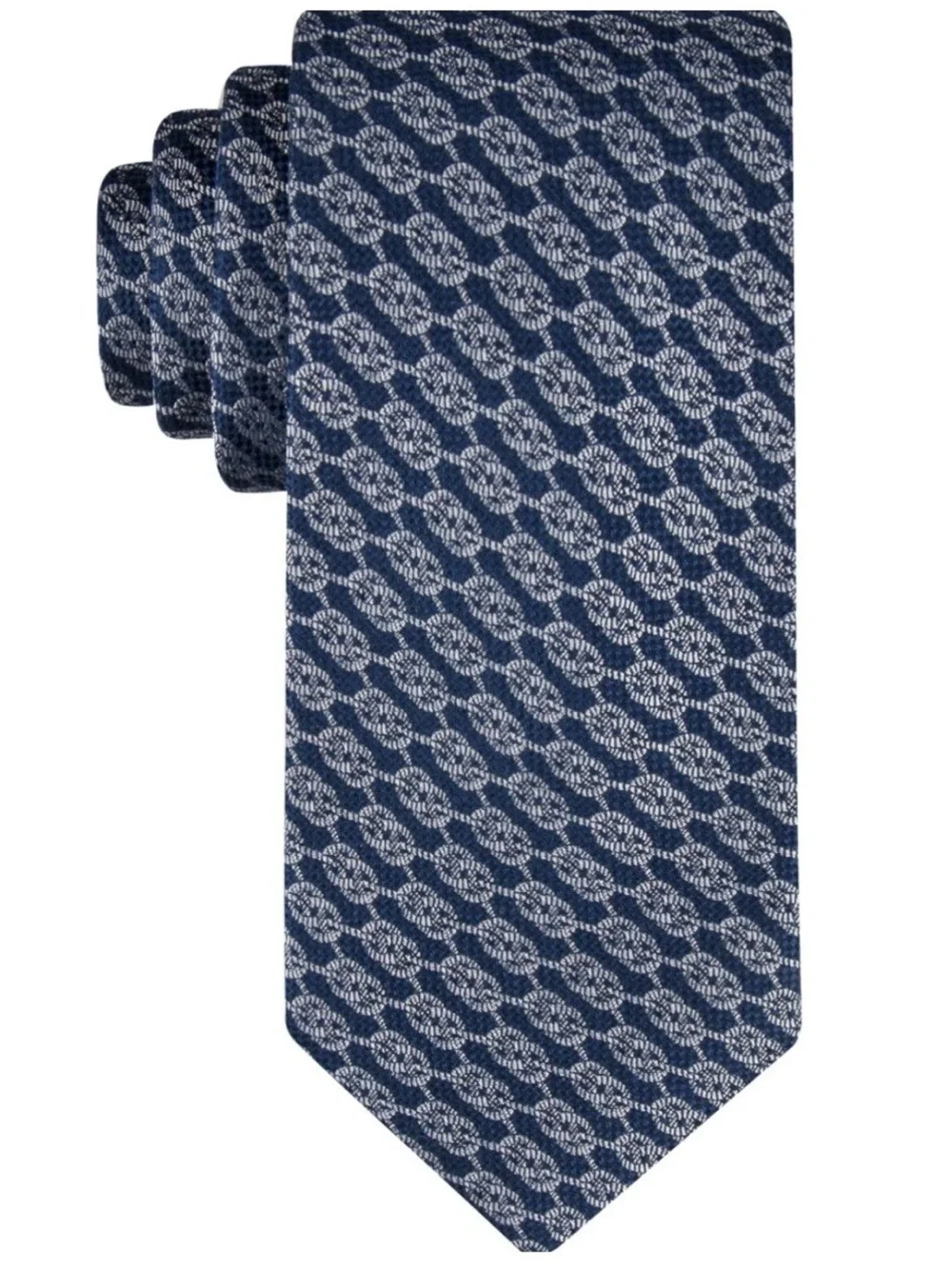 Tommy Hilfiger Men's Sailing Knots Tie - Navy, New MSRP $69.50